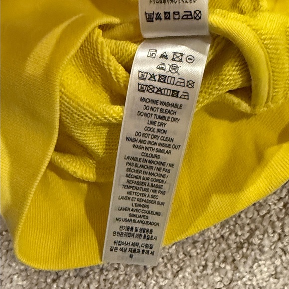 Burberry Yellow Kids Hoodie with Plaid Accents, size 8 - Picture 10 of 11